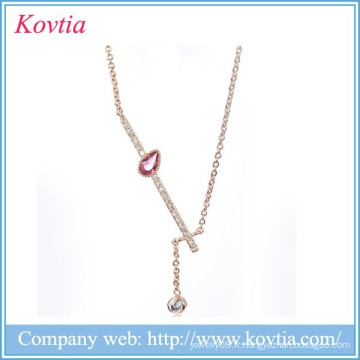 Fashion Necklace Jewelry 2015 Cristal Collier pendentif en strass